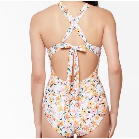 Jessica Simpson Summer Dreaming One-Piece Swimsuit in Sunset Beach Vacation - Picture 2 of 9